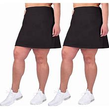 Inerzia 2 Pack Skorts Plus Size Skirts For Women High Waisted Active Skort Golf
