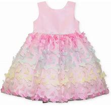 Baby & Toddler Girl Blueberi Boulevard Ombre Butterfly Tulle Dress, Toddler Girl's, Size: 4T, Brt Pink