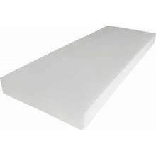 Foamma 2" X 18" X 96" High Density Upholstery Foam Padding, Thick-Custom Pillow, Chair, And Couch Cushion Replacement Foam, Craft Foam Upholstery