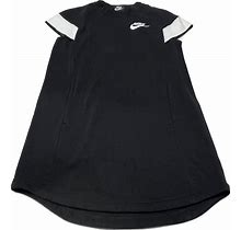 Nike Girls Soft Fleece T-Shirt Dress Black Short Cap Sleeve Crew Neck L. Nike. Black. Dresses. H0617233.