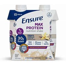 Ensure Max Protein Nutritional Shake - Vanilla - 4Ct/44 Fl Oz