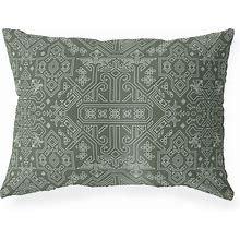 MAMLUK SAGE Indoor|Outdoor Lumbar Pillow By Kavka Designs - 20X14