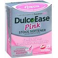 Dulcoease Pink Stool Softener Softgels 25 Caps By Dulcoease (Pack Of 3)