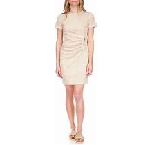 Michael Michael Kors Women's Stripe Side Ruch Zip Dress, Xs