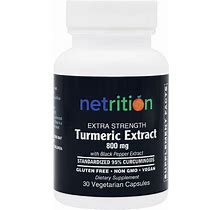 Extra Strength Turmeric 800 Mg With Bioperine By Netrition
