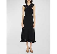 Ulla Johnson Fiora Sleeveless Embellished Knit Midi Dress, Noir, Women's, Petite, Casual & Work Dresses Knit Dresses