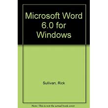 Microsoft Word 6.0 For Windows