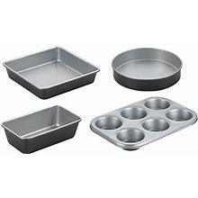 Cuisinart® 4-Pc. Nonstick Bakeware Set | Gray | One Size | Bakeware Bakeware Sets | Dishwasher Safe