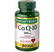 Nature's Bounty Coq10 Supplement 200 Mg Size 80 Softgels | 1 Bottle | Carewell