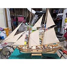 NELLN Model Ship Kits To Build For Adults, Scale 1:96 Sailboat Model Kit Wooden Assembling Ship Model Classical DIY Sailboat Model Kit Gifts For Chil