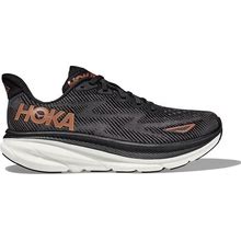 Womens HOKA Clifton 9 Running Shoe - Black / Copper, Size: 6.5, Medium | Footwear - Road Runner Sports