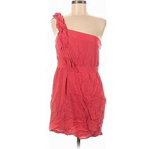 Bcbgeneration Casual Dress One Shoulder Strapless: Pink Dresses - Women's Size 8