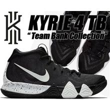 Nike Kyrie 4 IV TB OREO Black White Grey CEMENT Jordan Retro AV2296-001 Men 10.5
