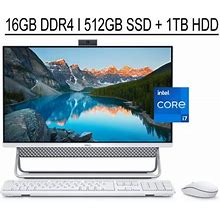 Dell Inspiron 27 7000 Business All-In-One Desktop 27 FHD Infinity Touchscreen 11th Gen Intel Quad-Core I7-1165G7 16GB DDR4 512GB SSD 1TB HDD Geforce M