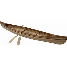Midwest 949 Big Canadian Canoe 1:8 - Wooden Ship Model Building Kit For Adults 23" Long - DIY Woodcraft Self Assembly