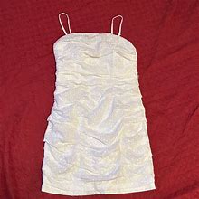 Express Dresses | Express White Dress Med | Color: White | Size: 12