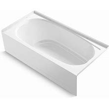 Sterling Performa2 29.13-In X 60.25-In White Fiberglass/Plastic Composite Alcove Soaking Bathtub (Right Drain) | 71341820-0