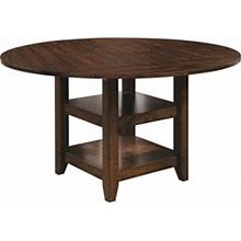Furniture Of America Nith Wood Drop-Leaf Counter Height Table In Brown Cherry
