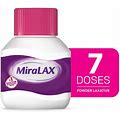 Miralax Laxative Powder, Stool Softener For Gentle Constipation Relief, 7 Doses