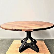 Pedestal Dining Table Legs - Trustic Industrial Metal Modern 1 Pc (H28 X W31.5) Furniture Legs Rustic Decory Round Shape Table Legs, Heavy Duty Metal