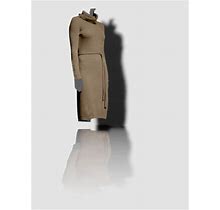 $550 Neiman Marcus Women's Beige Cashmere Cowl-Neck Sweater Dress Size Xl