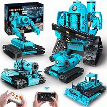 HOGOKIDS 5 in 1 RC Robot Building Set - APP & Remote Control Rechargeable Building Toys | Educational STEM Project For Kids Kit Gift For Boys Girls