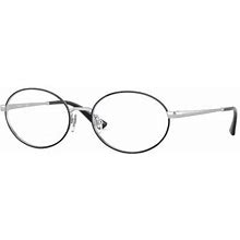 Vogue Eyeglasses VO4190 323 Silver/Black 49mm Female Metal Black