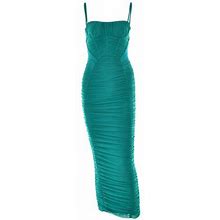 Womens Dresses Halter Pleated Long Backless Wrap Party Mini Dress