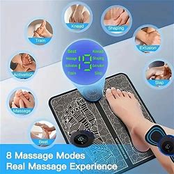 USB Rechargeable Foot Massager Mat - Relax And Rejuvenate Your Feet With Leg Circulation And Massage - Perfect Gift For Parents, Wife, And Husband