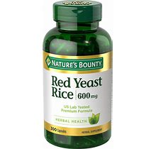Nature's Bounty Red Yeast Rice 600 Mg Capsules 250 Ea (Pack Of 2)