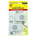 Victor Pestchaser Rodent Repellent With Nightlight & Extra Outlet, 2 Units