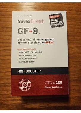 Novex Biotech Gf-9 (120 Capsules) Brand Factory Sealed
