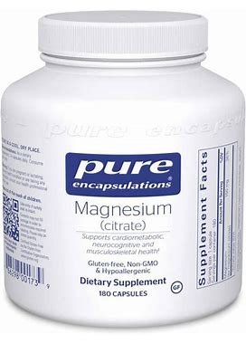 Pure Encapsulations, Magnesium (Citrate), 180 Capsules