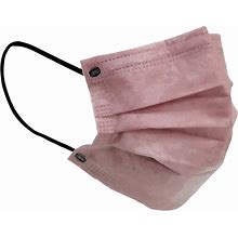 10 Pack Dusty Rose Disposable Face Mask Non Woven With Ear Loop 3 Ply By Efavormart