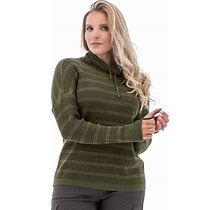 Aventura Women's Petra Cowl Neck Top - Green Size Medium - Wool