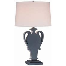 Ambience 1 Light 32" Height Table Lamp With White Linen Shade