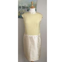 Vintage Yellow Dress, 1950'S Dress