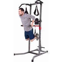 Power Tower 5 in 1 Exercise Equipment, Pull Up Bars, Squat Rack, Dips Machine & More. Sturdy Strength Training, All Body Workout, Adjustable Height,