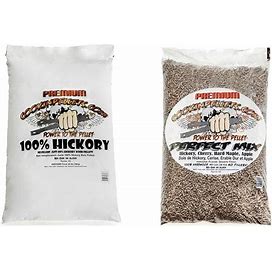 40 Lbs. Bags Premium Hickory Wood Pellets And Perfect Mix Pellets