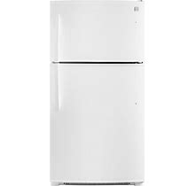 Kenmore 71212 21 Cu. Ft. Top-Freezer Refrigerator With Ice Maker In White - White - Refrigerators & Freezers - Top Freezer Refrigerators - Refurbished