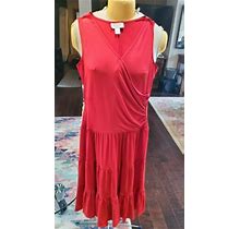Talbots Sleeveless Red Dress Size 4