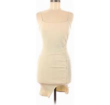 Shein Casual Dress - Mini: Ivory Print Dresses - Women's Size 6