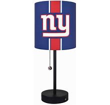 New York Giants 20 in. Black Task And Reading Desk Indoor Lamp With USB Port
