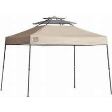 Shelterlogic Quik Shade Summit 10 X 10' Straight Leg Pop Up Canopy Tent, Taupe