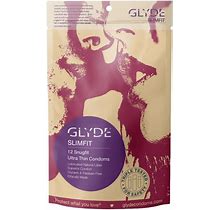 GLYDE Slimfit - Snug Fit Condoms - 12 Count - Ultra-Thin, Vegan, Non-Toxic, S...