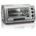 Hamilton Beach® Easy Reach® Toaster Oven Steel In Gray | 9.41 H X 18.74 W X 15.24 D In | Wayfair A06f14dd0263ae11412933643b6f7e5c