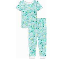 Bedhead Pajamas Unisex Printed Pajama Set - Little Kid, Big Kid - Blue - Size 6 - Tennis Club