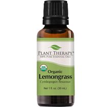 Plant Therapy Lemongrass Organic Essential Oil 100% Pure, USDA Certified Organic, Undiluted, Natural Aromatherapy, Therapeutic Grade 30 Ml (1 Oz) 1 Fl Oz (Pack Of 1)