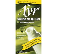 Ayr Saline Nasal Gel With Soothing Aloe - 0.5 Oz
