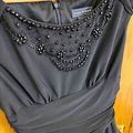 Jessica Howard Beaded Shin Length Black Dress | Color: Black | Size: 12